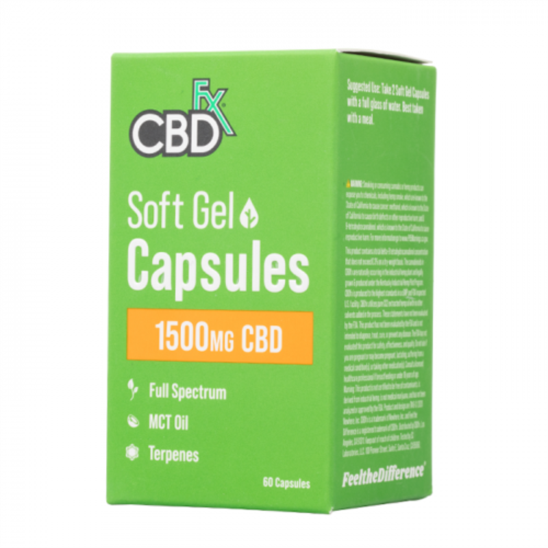 CBDfx Full Spectrum CBD Softgel Capsules