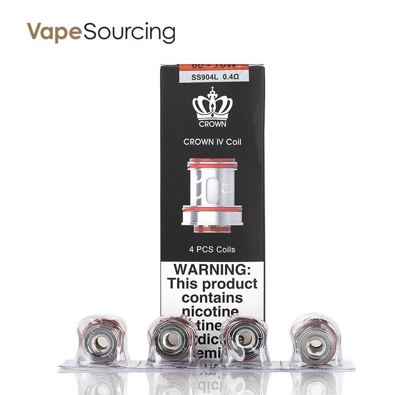 Uwell Crown IV Replacement UN2 Mesh Coil 0.23ohm (4pcs/pack)