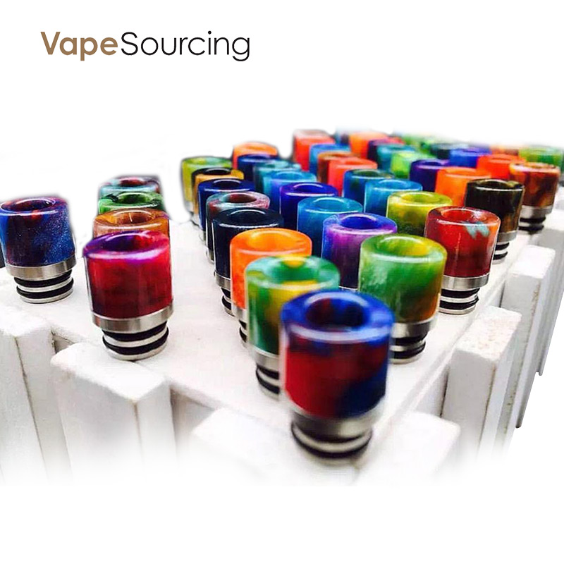 SS&Resin Drip tip Wide Bore 510 Thread