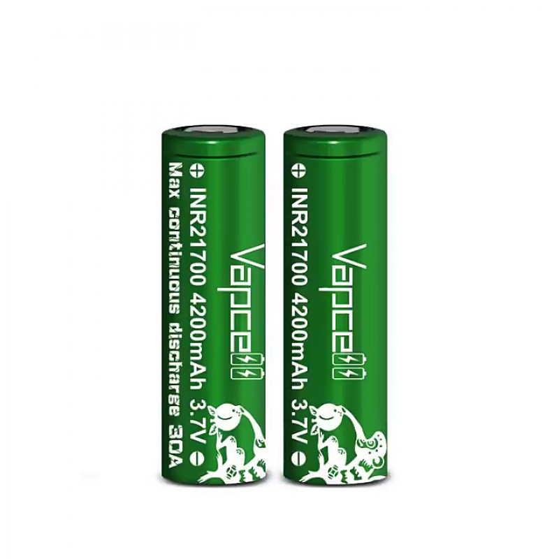 Vapcell INR21700 Battery 4200mAh 3.7V 30A