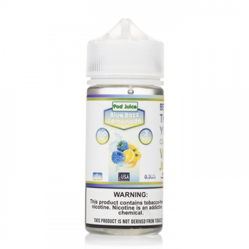 Pod Juice Blue Razz Lemonade E-juice 100ml