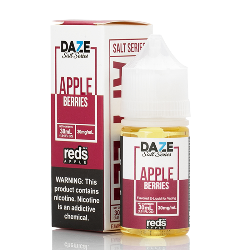 Vape 7 Daze Salt Series Berries Reds Apple E-Juice...