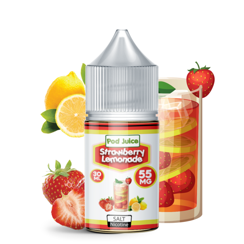 Pod Juice Salt Strawberry Lemonade E-juice 30ml