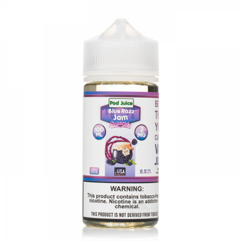 Pod Juice Blue Razz Jam E-juice 100ml