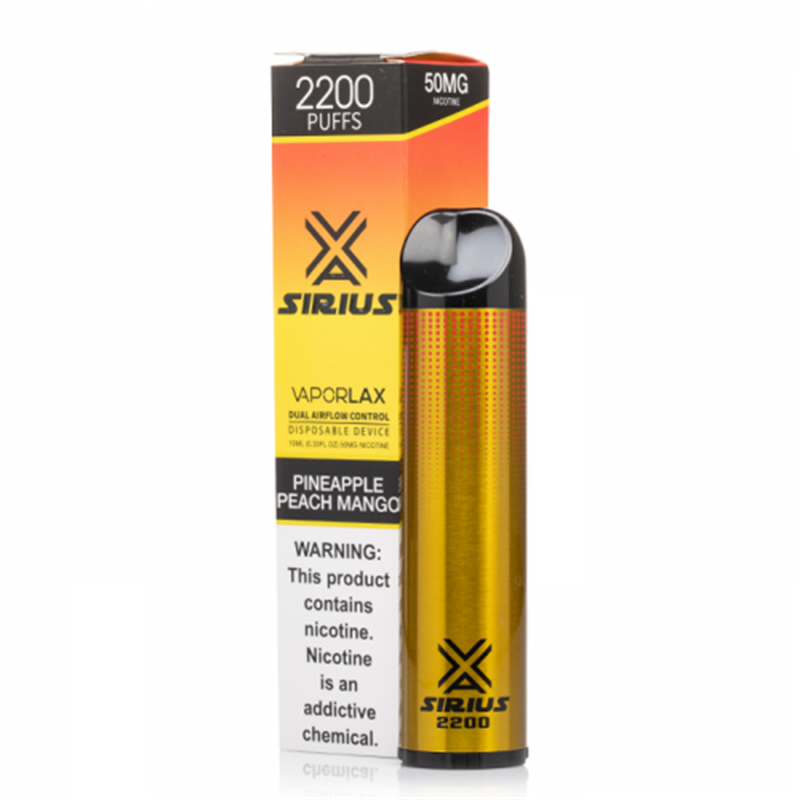 Vaporlax Sirius Disposable Kit 2200 Puffs 10ml