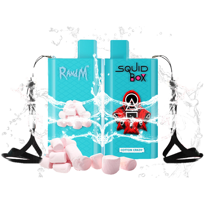 R and M Squid Box 5200 Puffs Rechargeable Disposable Kit 12ml