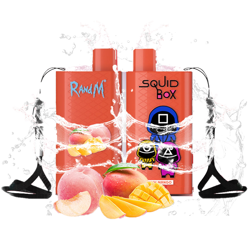 R and M Squid Box 5200 Puffs Rechargeable Disposable Kit 12ml