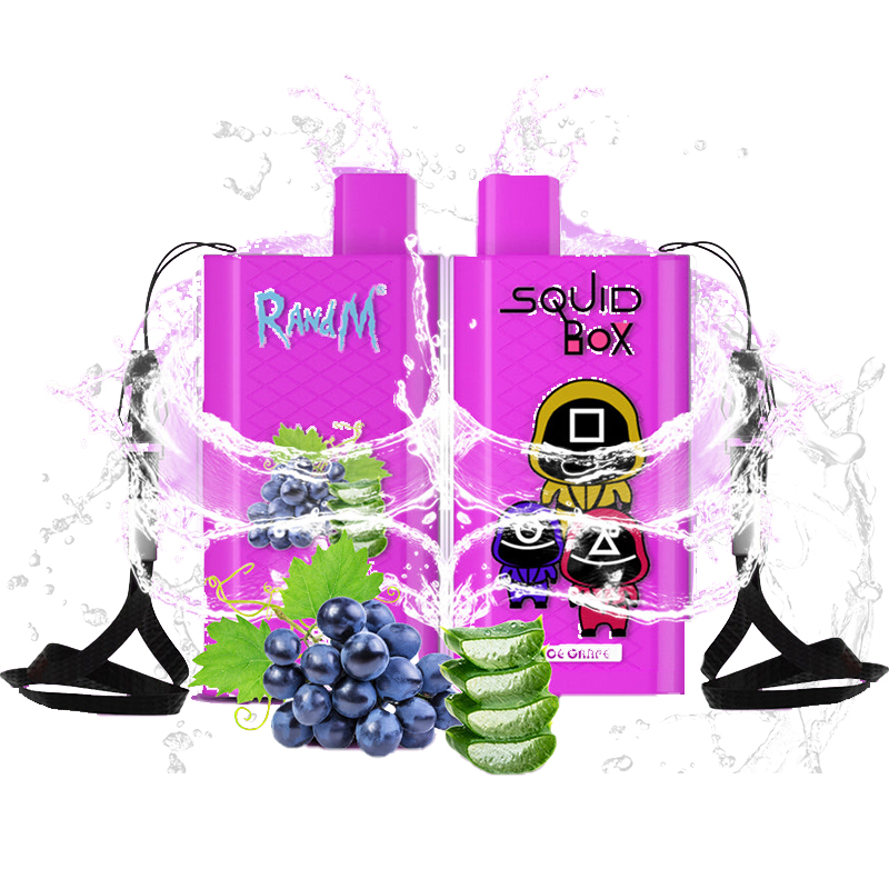 R and M Squid Box 5200 Puffs Rechargeable Disposable Kit 12ml