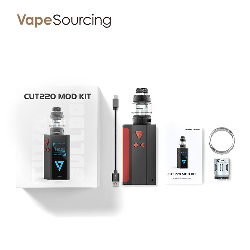 Desire CUT220 Mod TC Kit 220W with Bulldog Tank