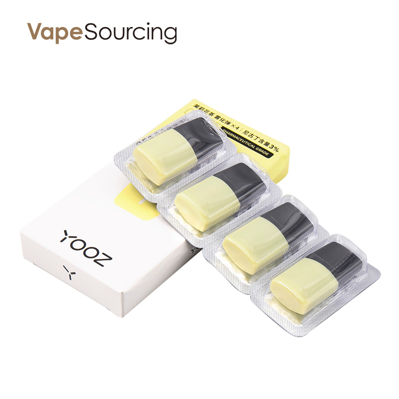 YOOZ Replacement Pod Cartridge 2ml (4pcs/pack) Chinese Version