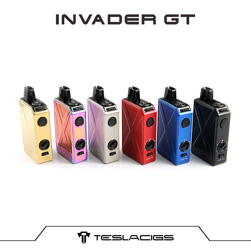 Teslacigs Invader GT 50W Mod Pod Kit 1200mAh