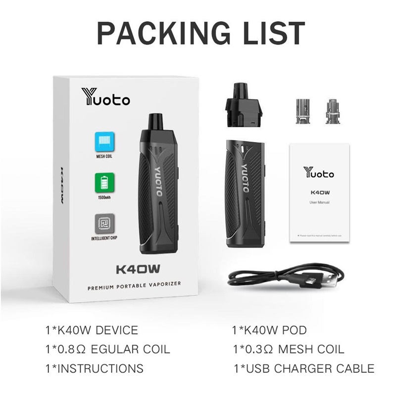 Yuoto K40W Pod System Kit 40W 1500mAh