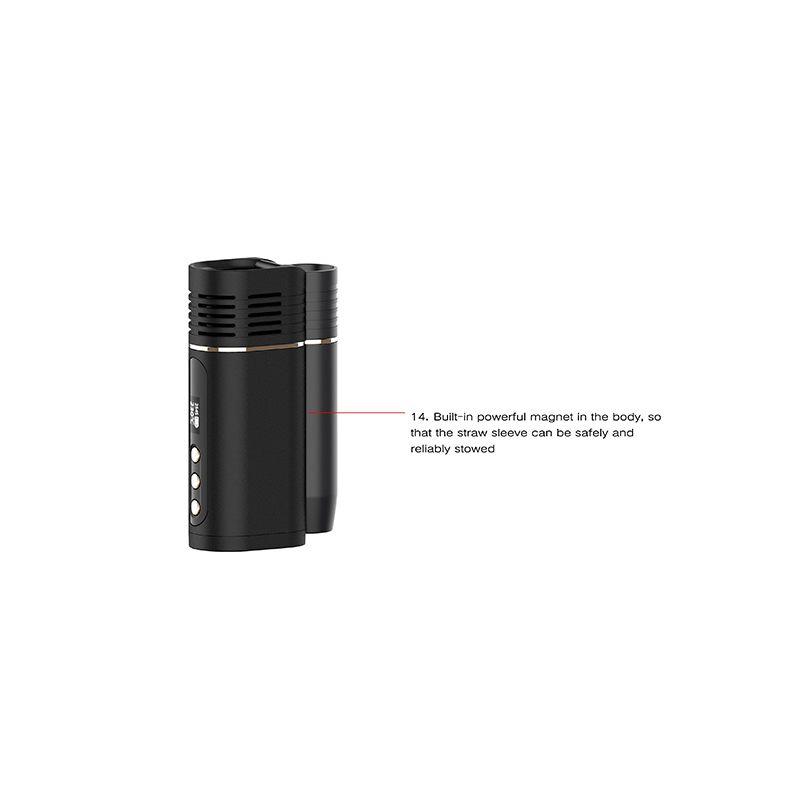 Kingtons BLK Rotary Dry Leaf Vaporizer 1800mAh