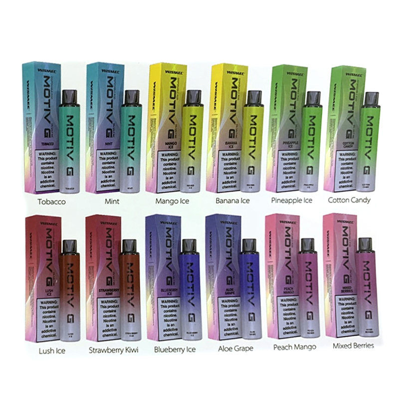 Wismec Motiv G Disposable Pod Kit 2500 Puffs 400mAh Rechargable with Flash Light